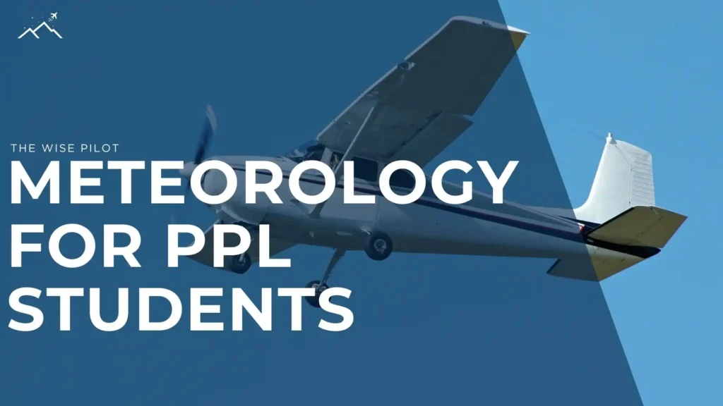 Intro to aviation weather for private pilot licence (PPL) students in Canada, featuring a light aircraft in a hangar.