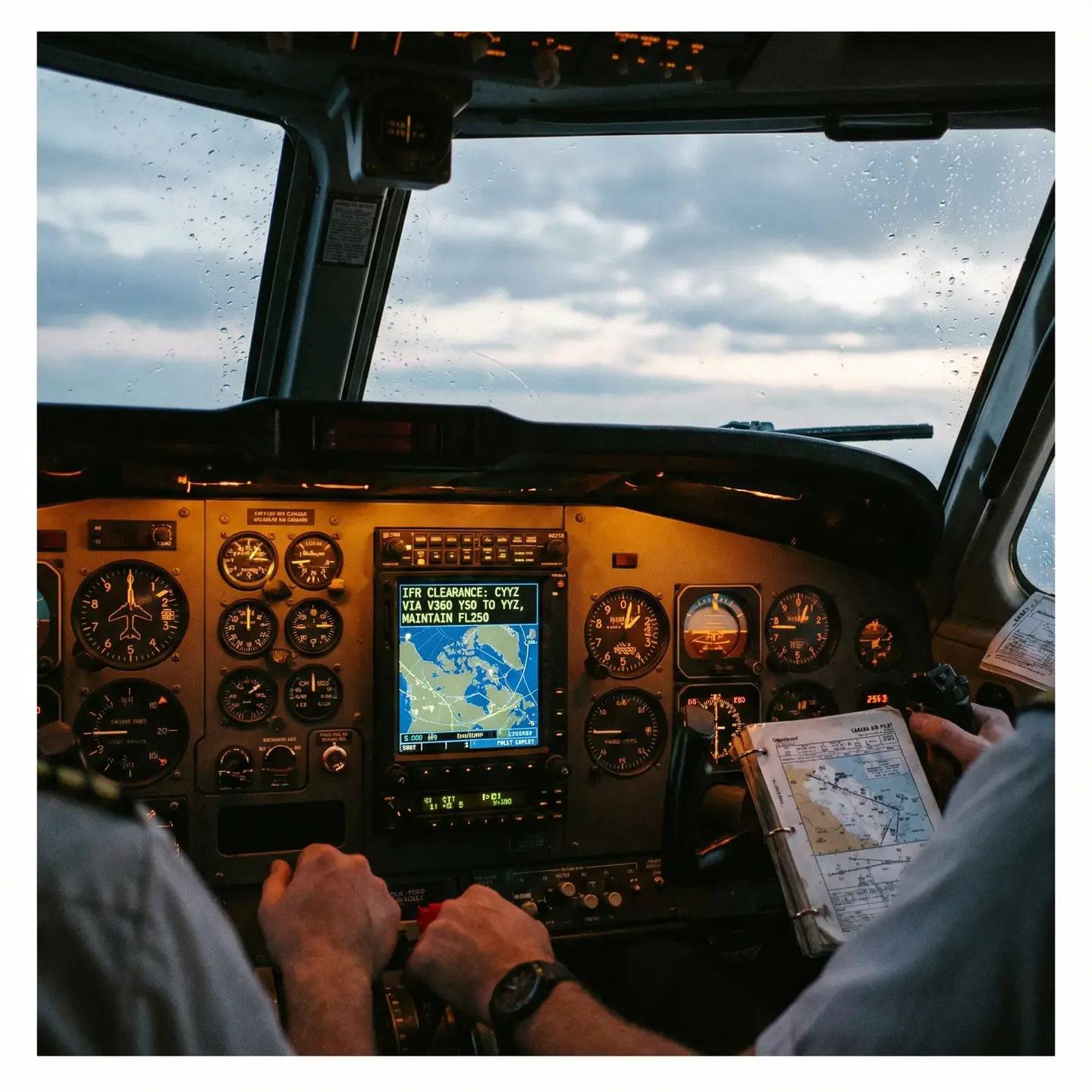 IFR cockpit clearance display details