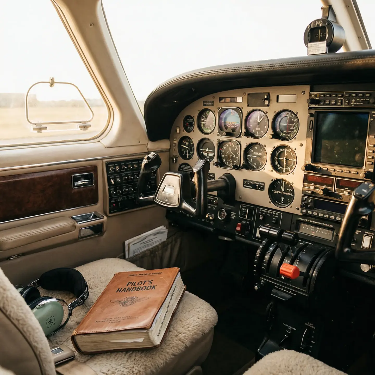 Private airplane cockpit training focus