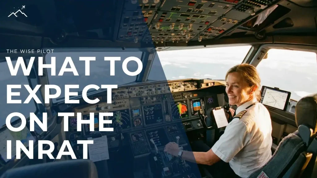 A pilot wearing a uniform with captain's epaulets sits in the cockpit of an aircraft, smiling and operating the controls. The cockpit is equipped with various instruments, displays, and controls. Through the cockpit window, clouds and a possible horizon are visible, suggesting the aircraft is in flight.