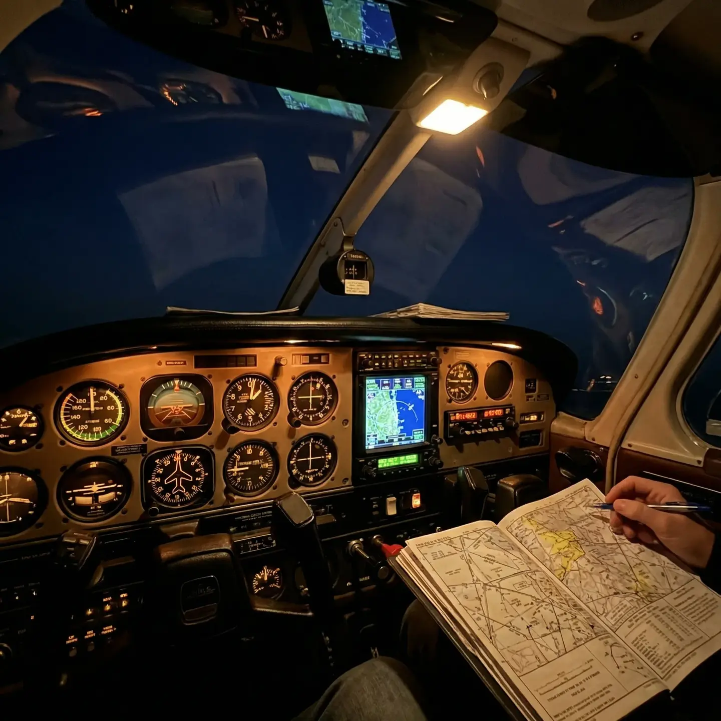 Detailed IFR instrumentation panel