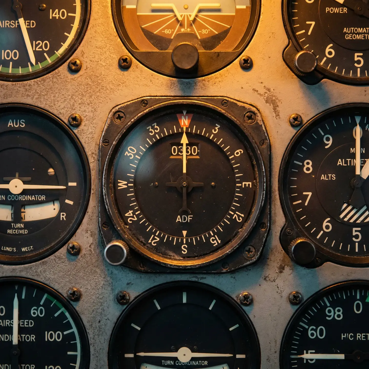 Legacy ADF gauge in traditional IFR cockpit