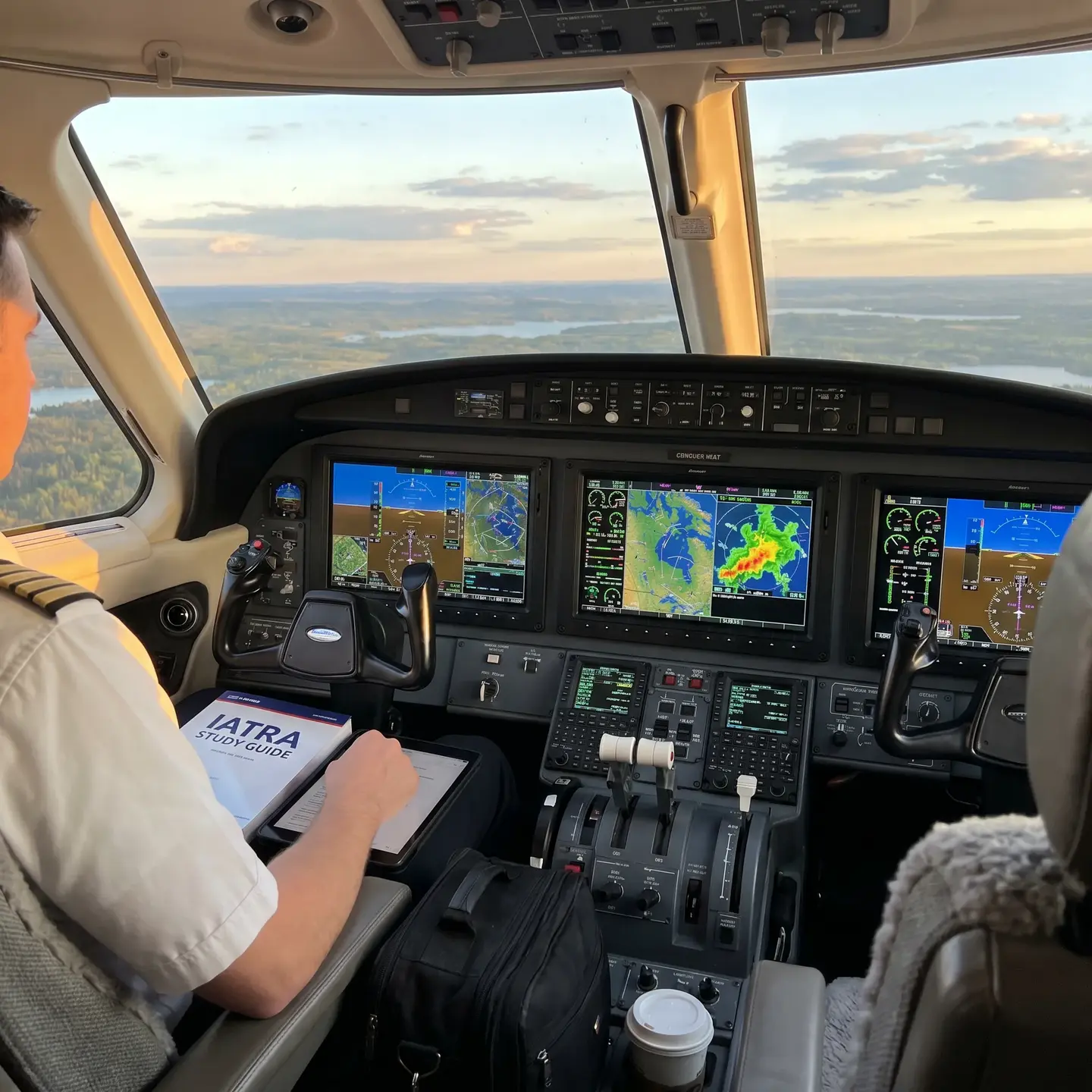IATRA twin engine cockpit focus